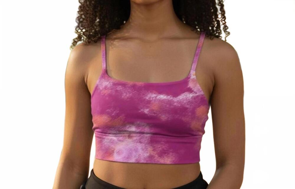 NEW NIKE tie-dye crop top in pink